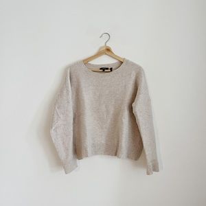Theory Oatmeal Knit Sweater